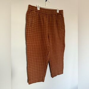 Madewell Windowpane Cotton Pants